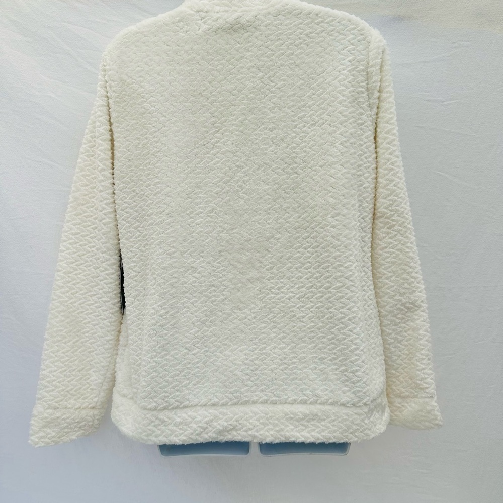 Free Country Cream Teddy Jacket with High Collar - Picture 3 of 9